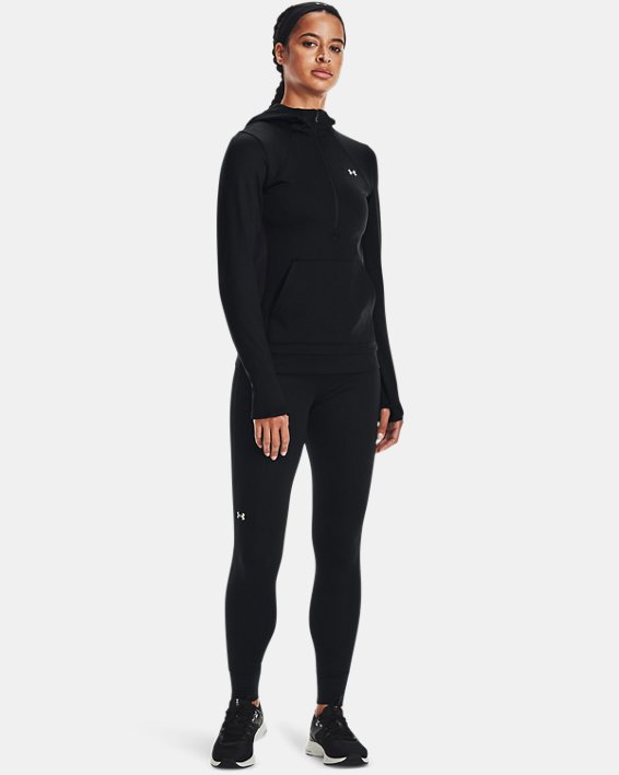 Women's ColdGear® Infrared Full-Length Leggings, Black, pdpMainDesktop image number 2